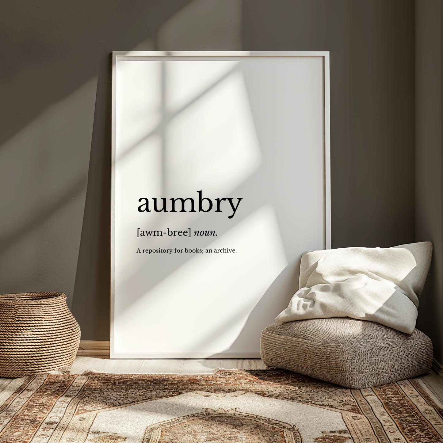 Aumbry Dictionary Style Wall Print