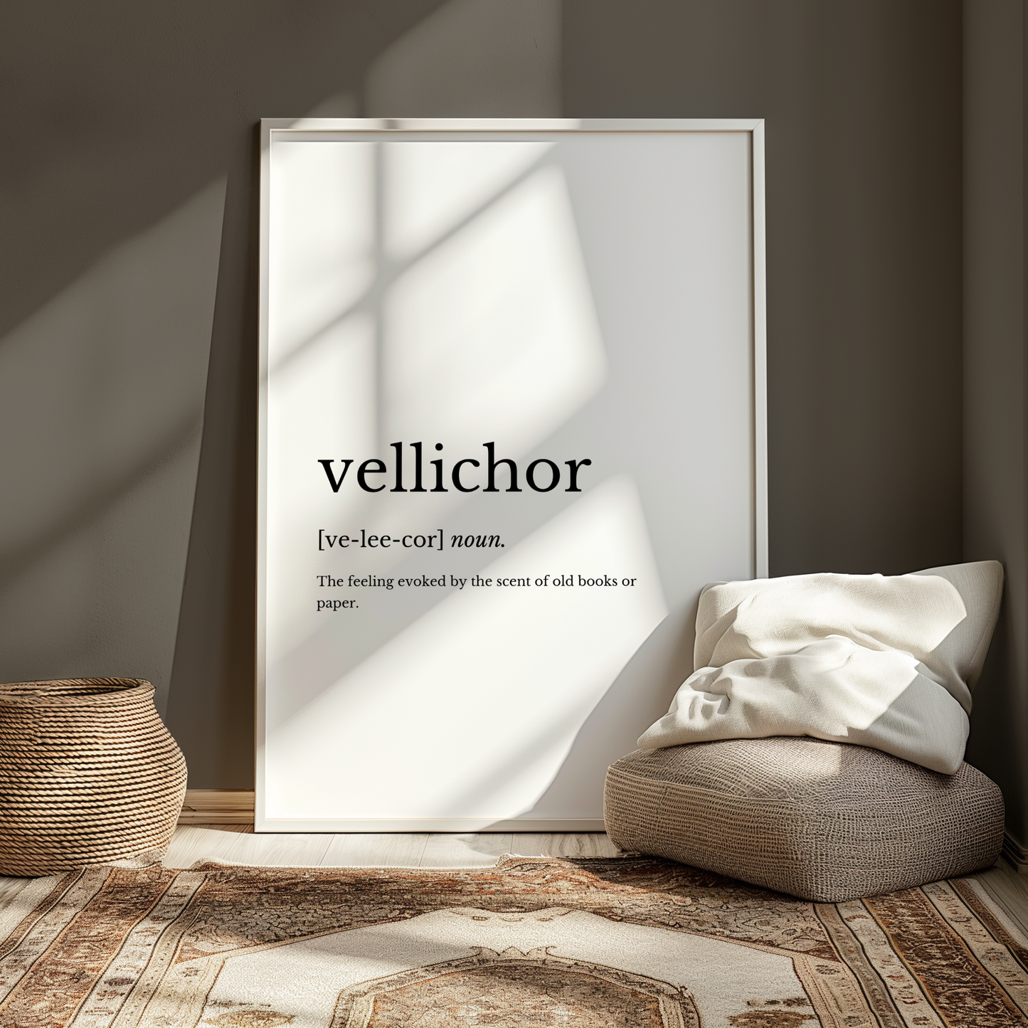 Vellichor Dictionary Style Wall Print