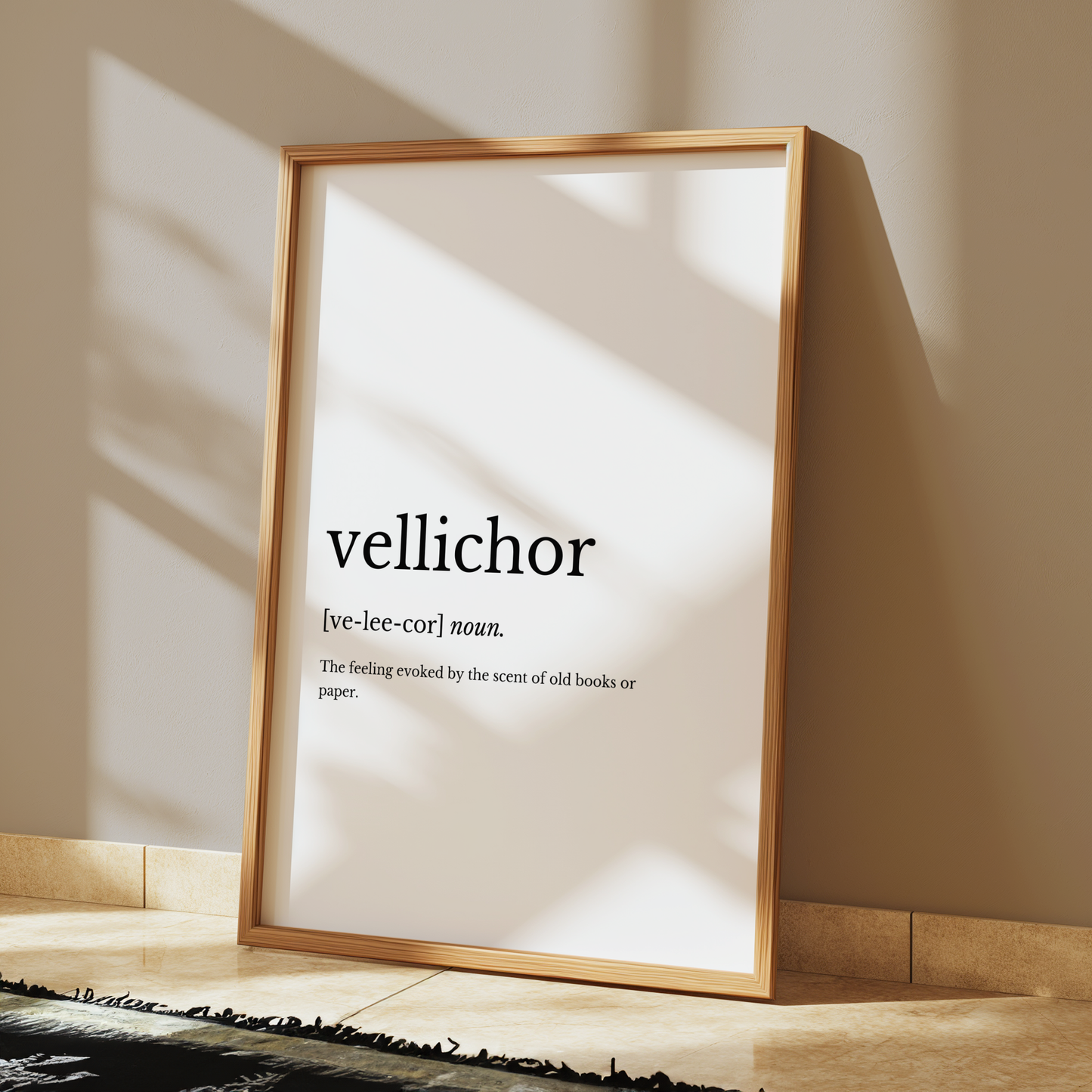 Vellichor Dictionary Style Wall Print
