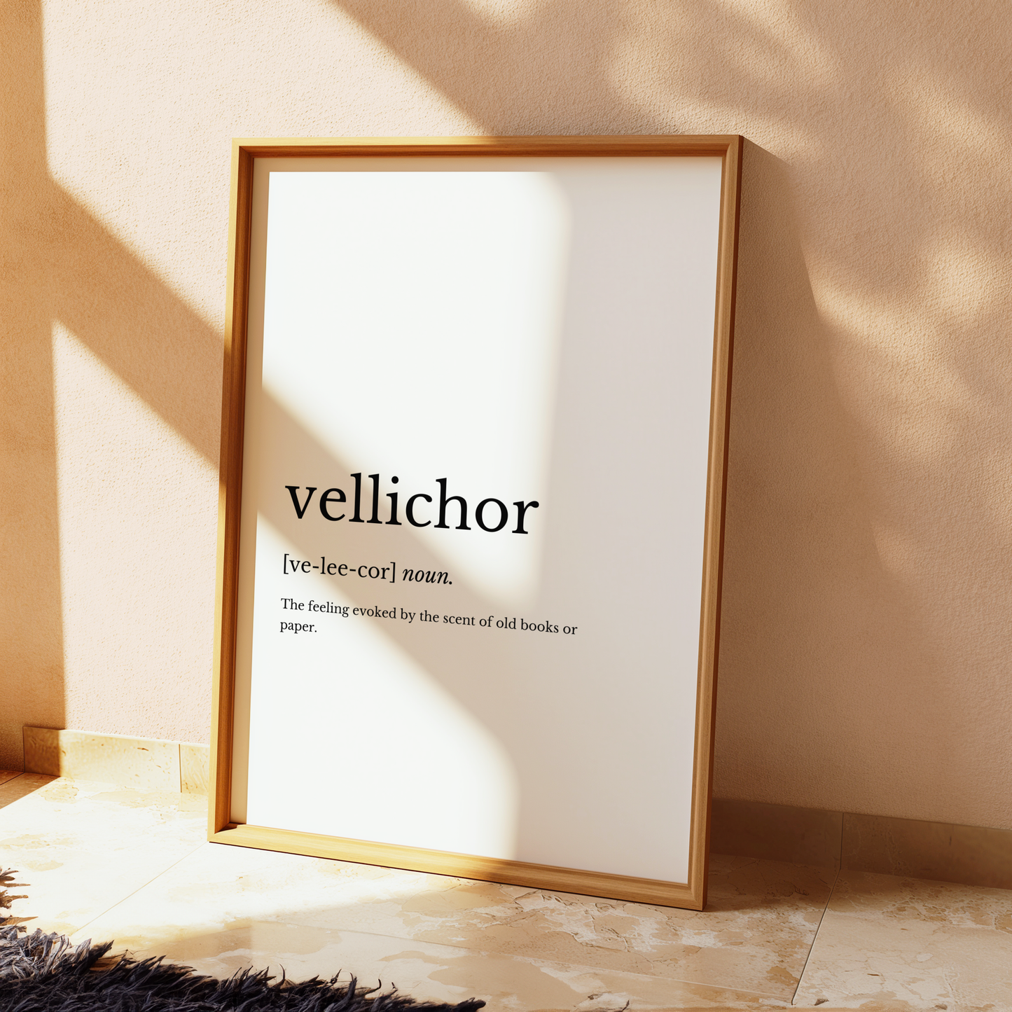 Vellichor Dictionary Style Wall Print