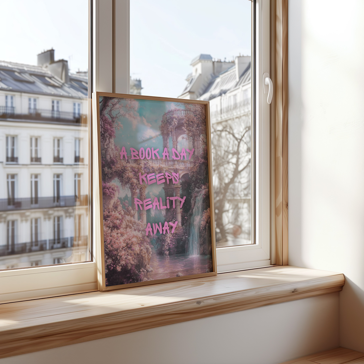 A Book A Day Keeps Reality Away Fantasy Print
