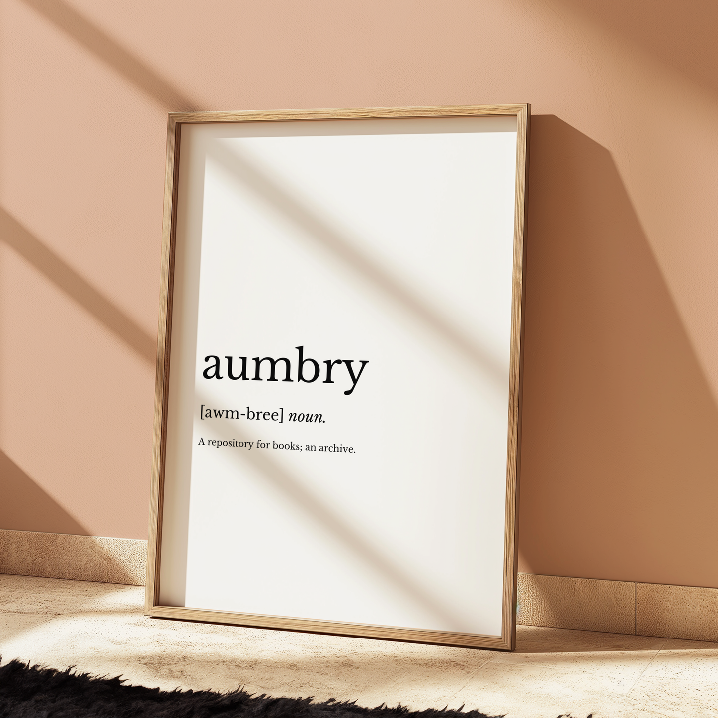 Aumbry Dictionary Style Wall Print