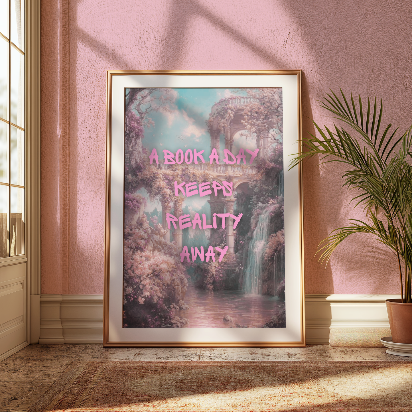 A Book A Day Keeps Reality Away Fantasy Print