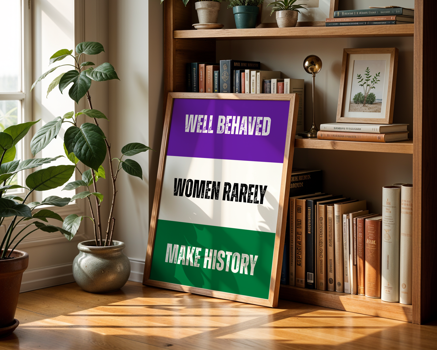 Well Behaved Women Rarely Make History Wall Art Print