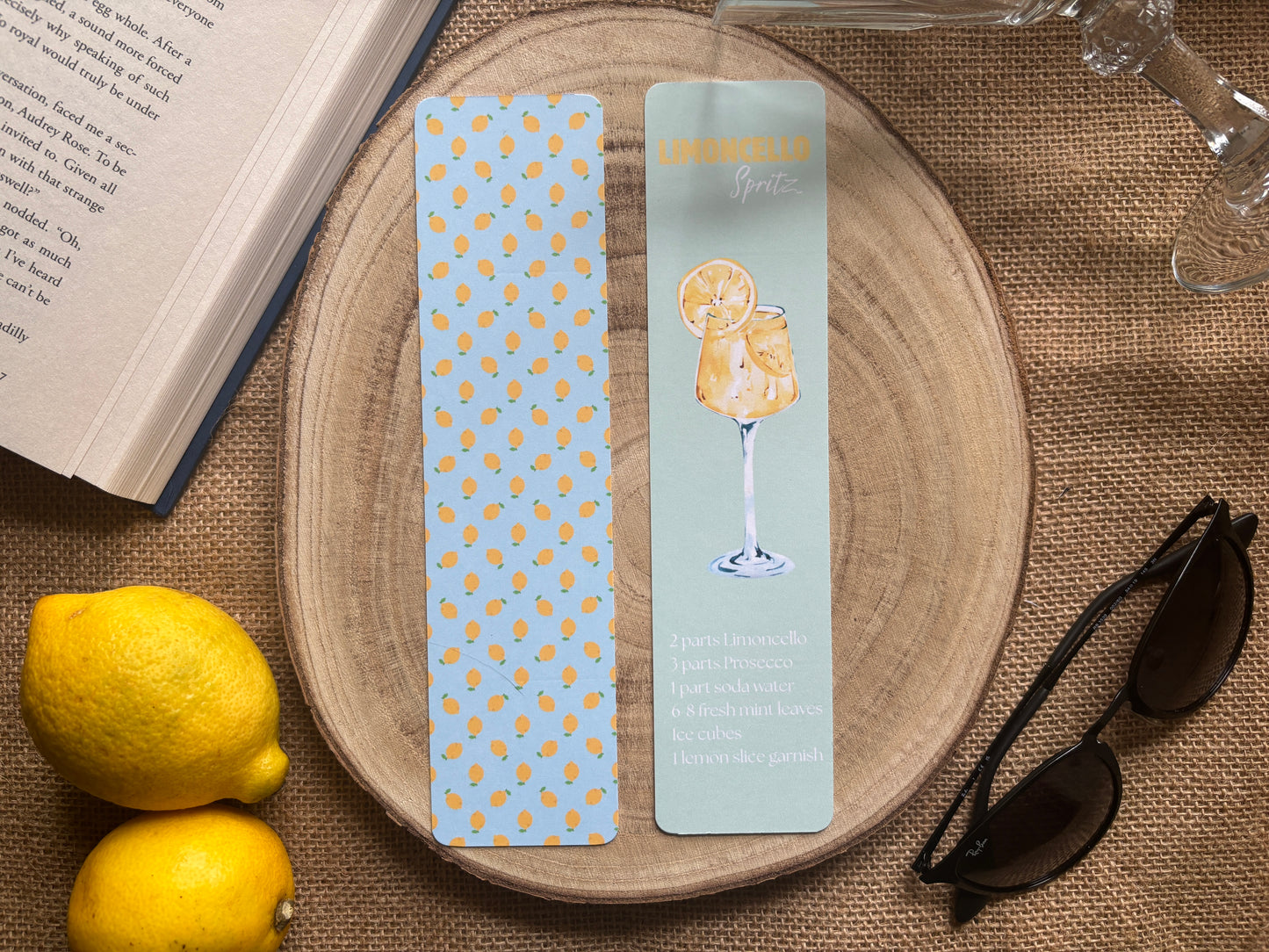 Limoncello Summer Bookmark Set