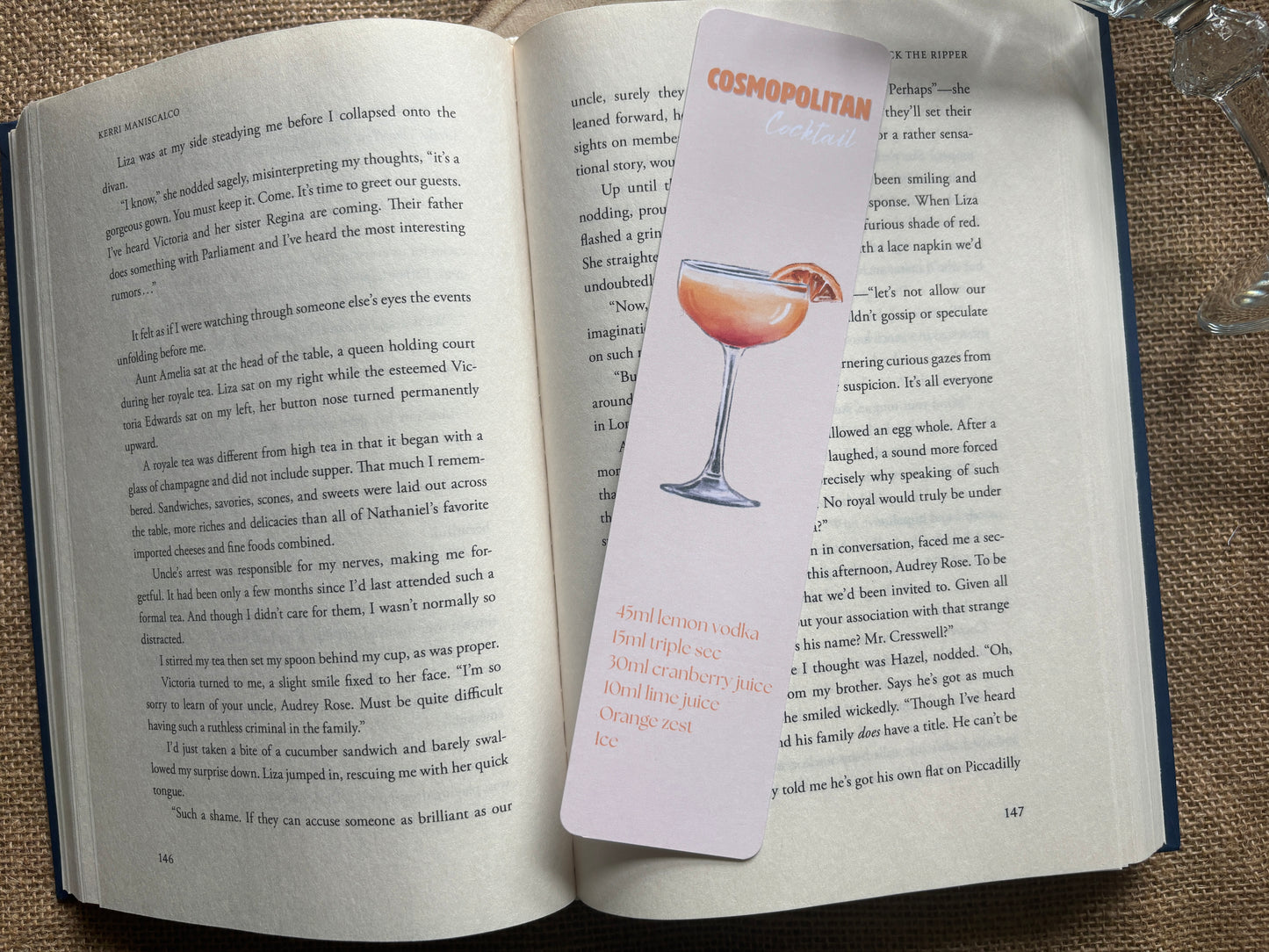 Cocktail Recipe Bookmark Set