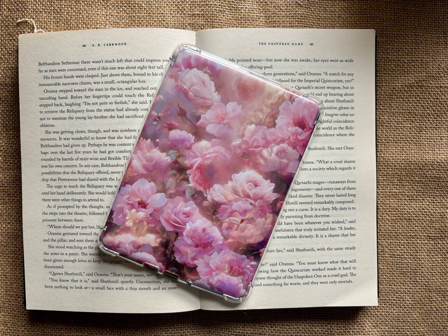 Pink Floral Kindle Case Inserts