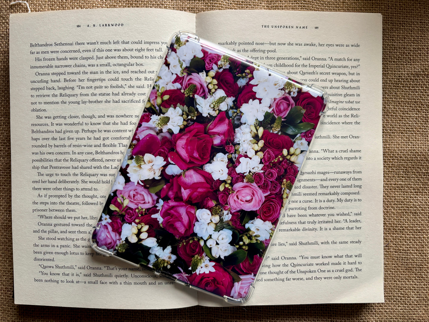 Pink Floral Kindle Case Inserts