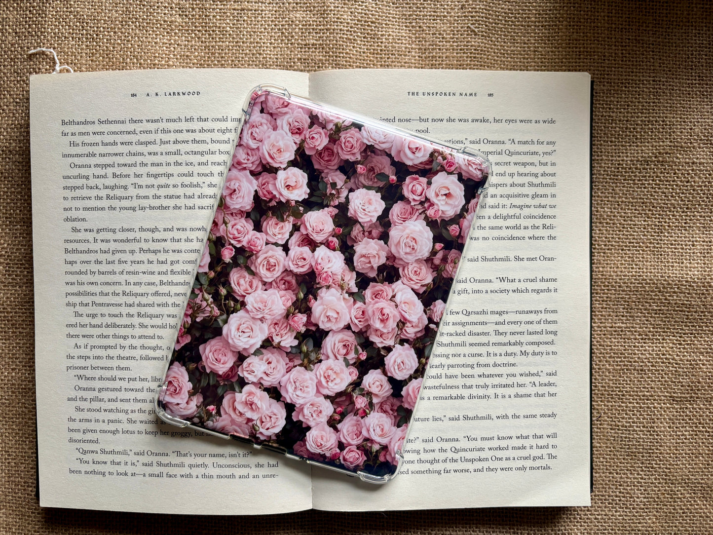 Pink Floral Kindle Case Inserts