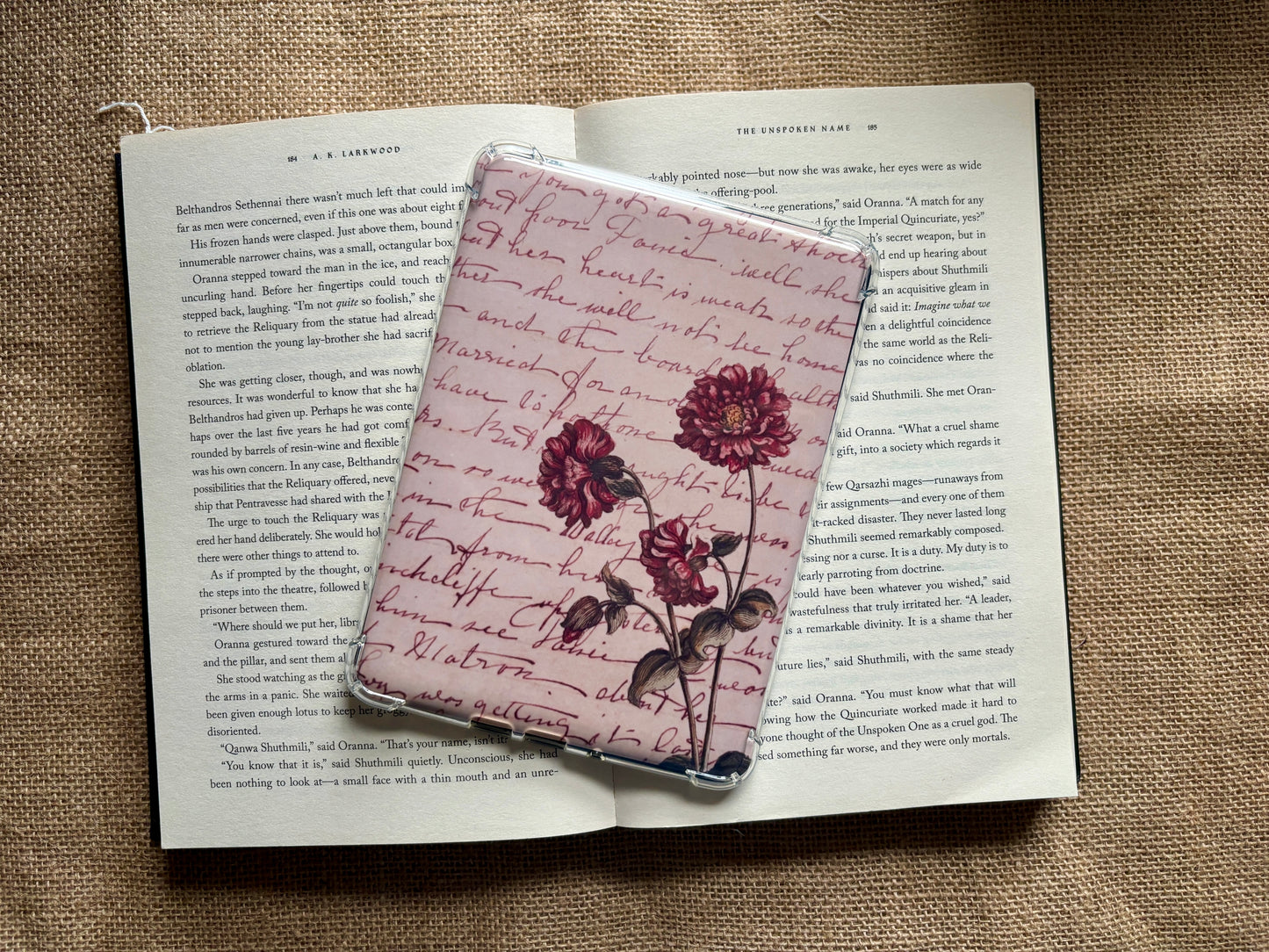 Vintage Floral Kindle Case Insert