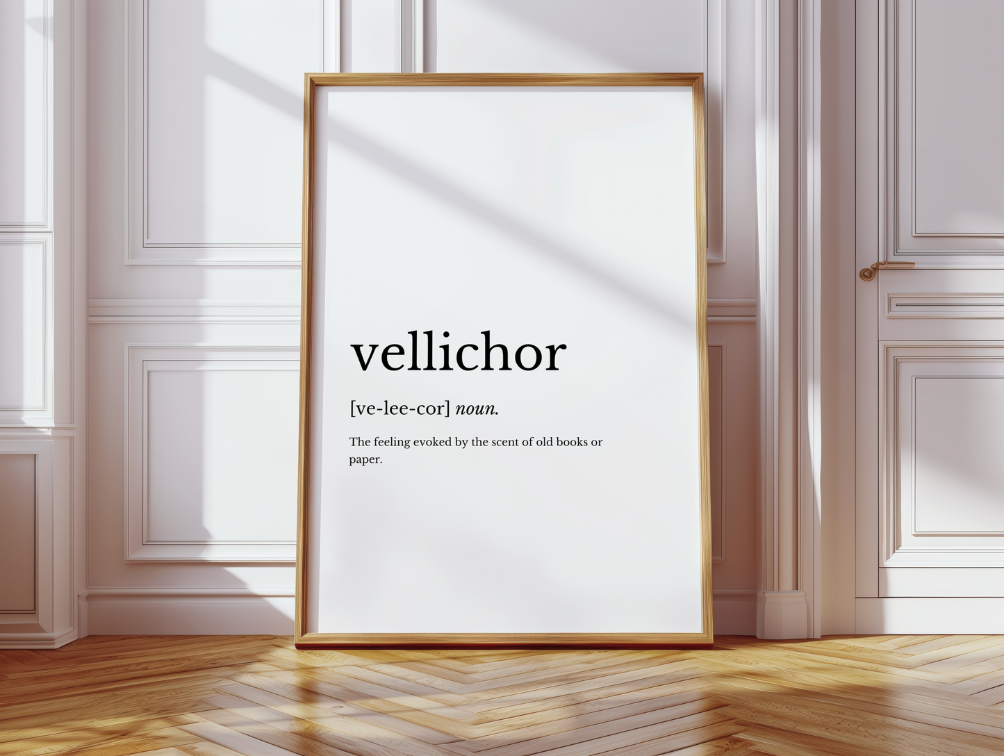 Vellichor Dictionary Style Wall Print