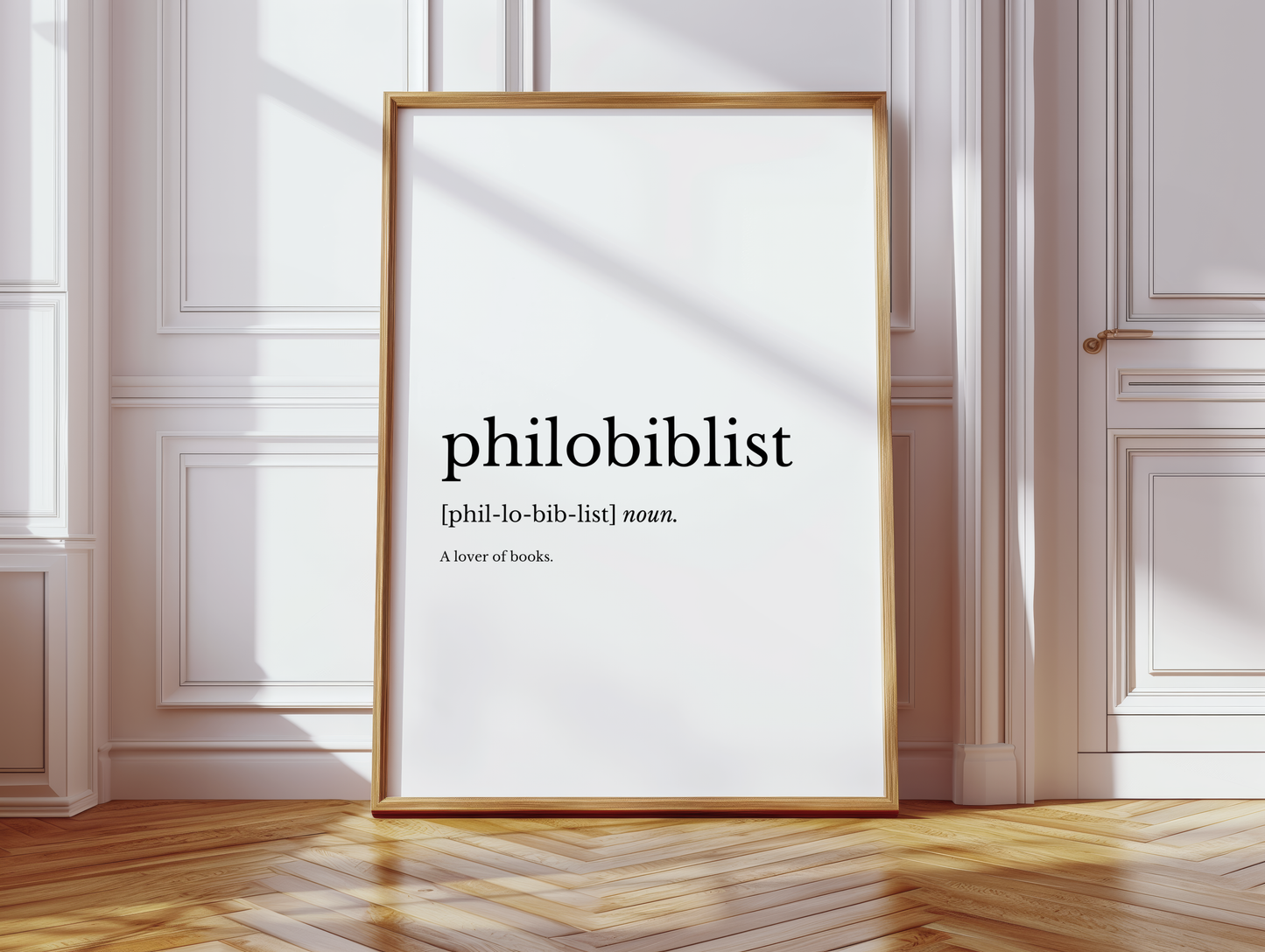 Philobiblist Dictionary Style Wall Print