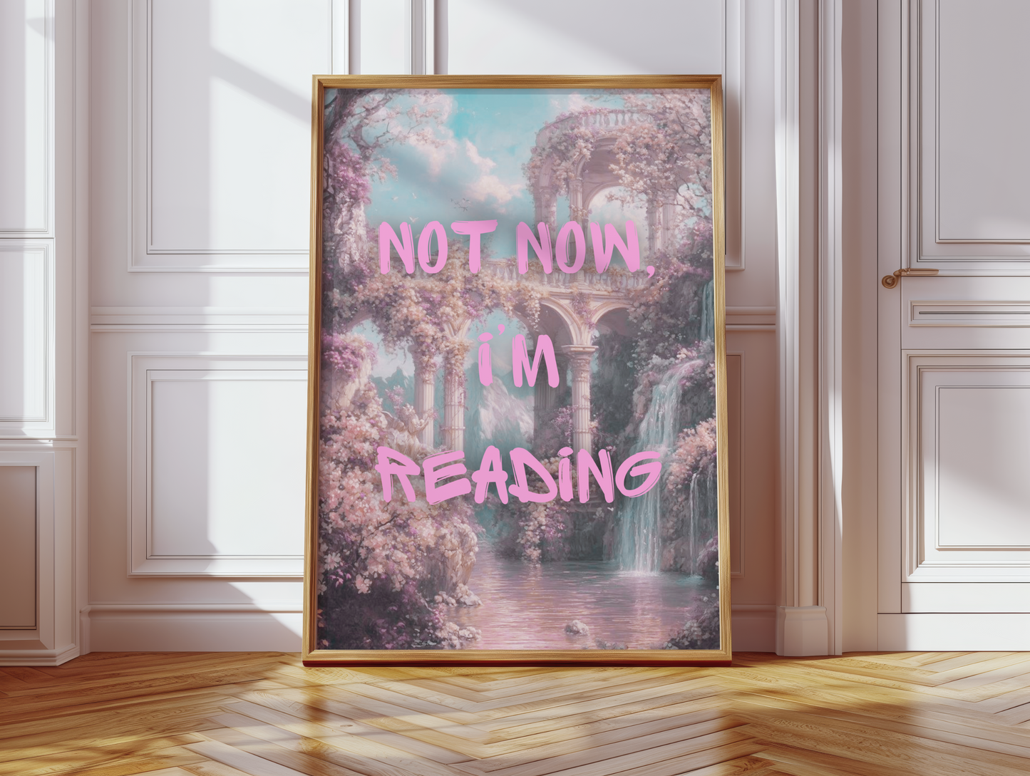 Not Now I'm Reading Fantasy Print