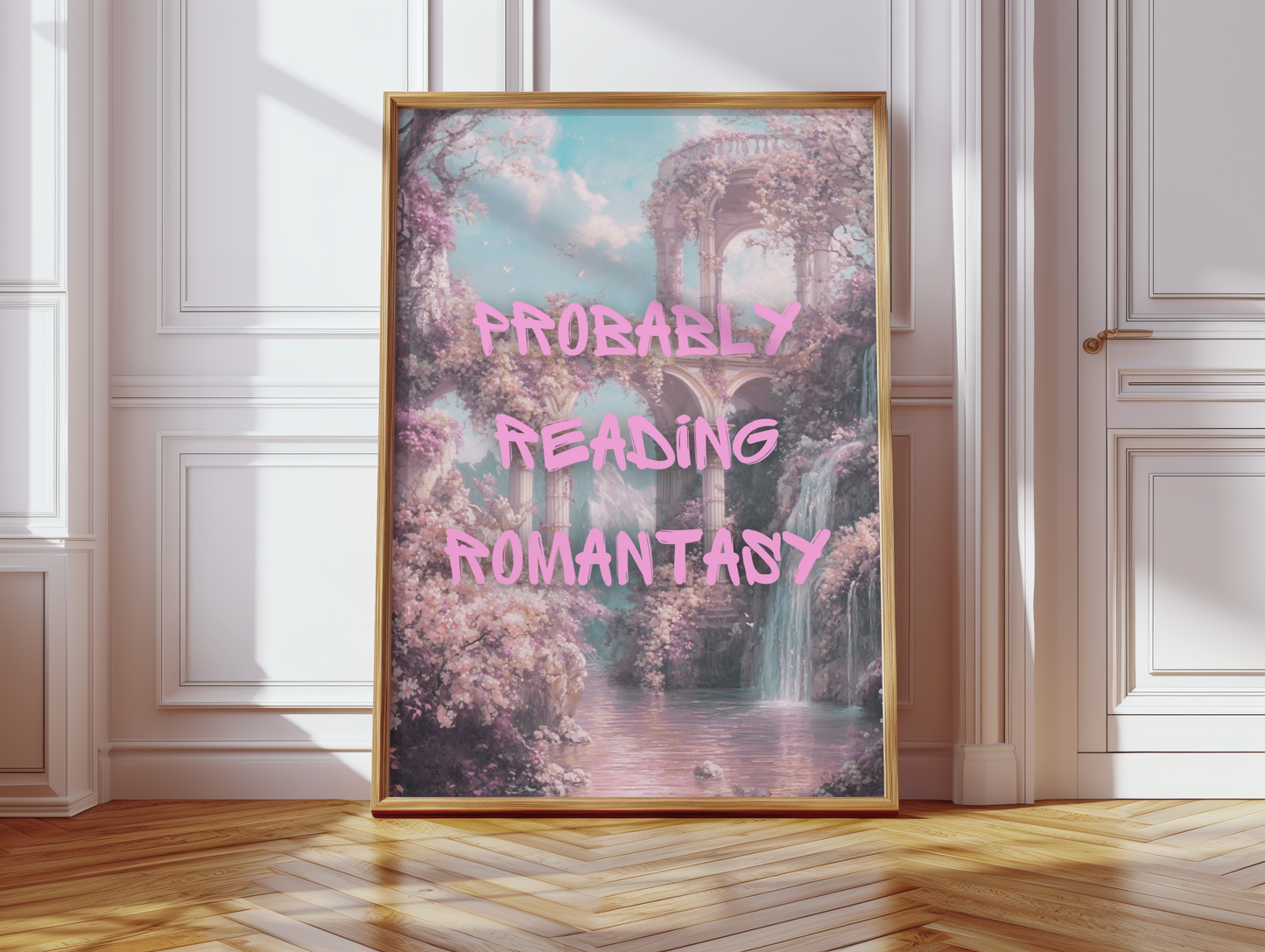 Probably Reading Romantasy Bookish Print