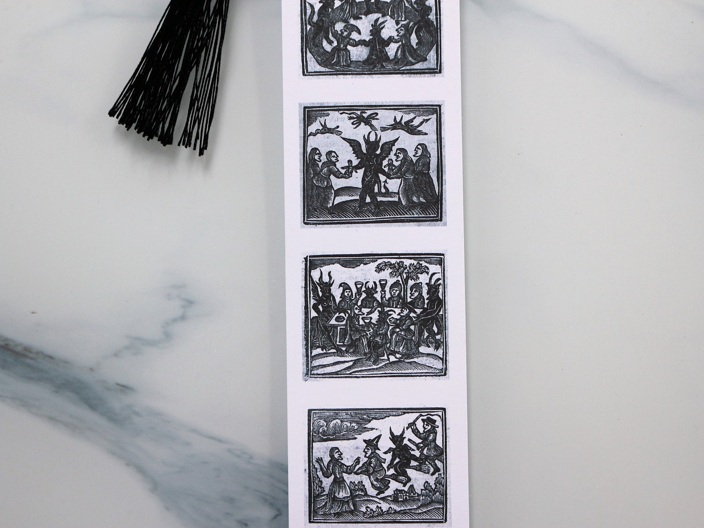Witchcraft Woodcut Inspired Bookmark
