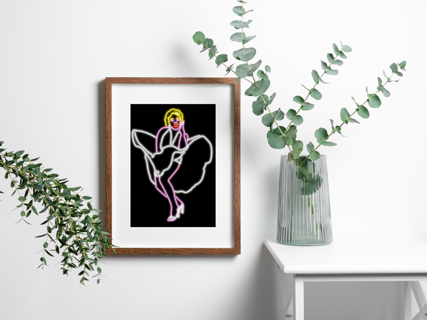 Marilyn Monroe Neon Print