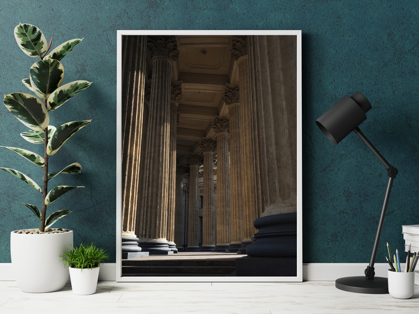 Classic Columns Dark Academia Print