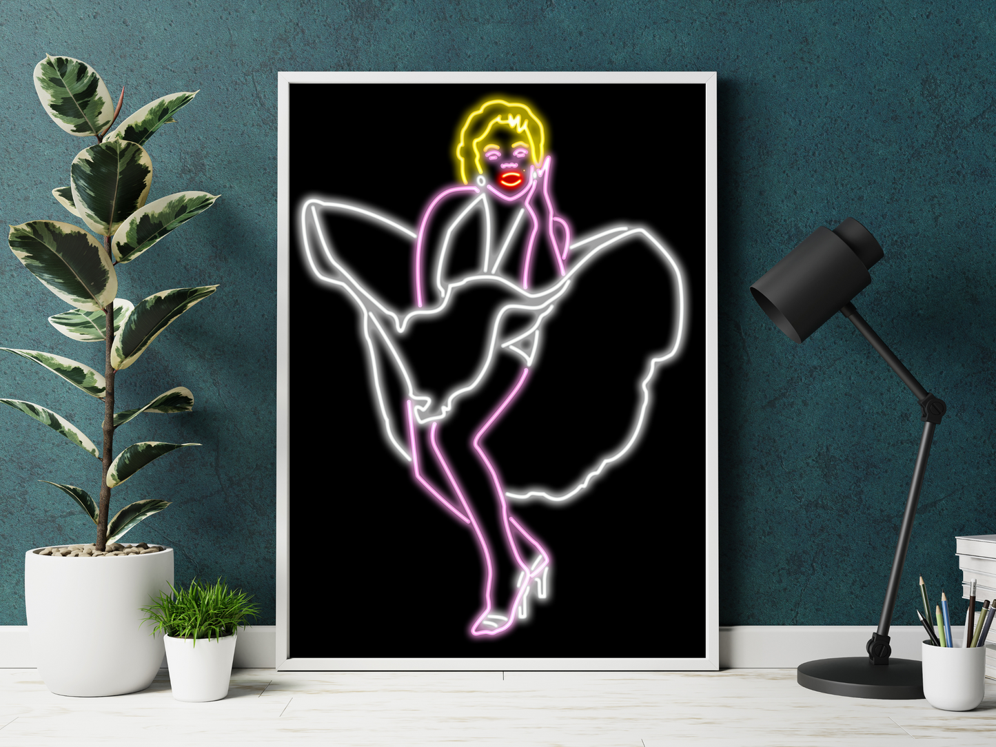 Marilyn Monroe Neon Print