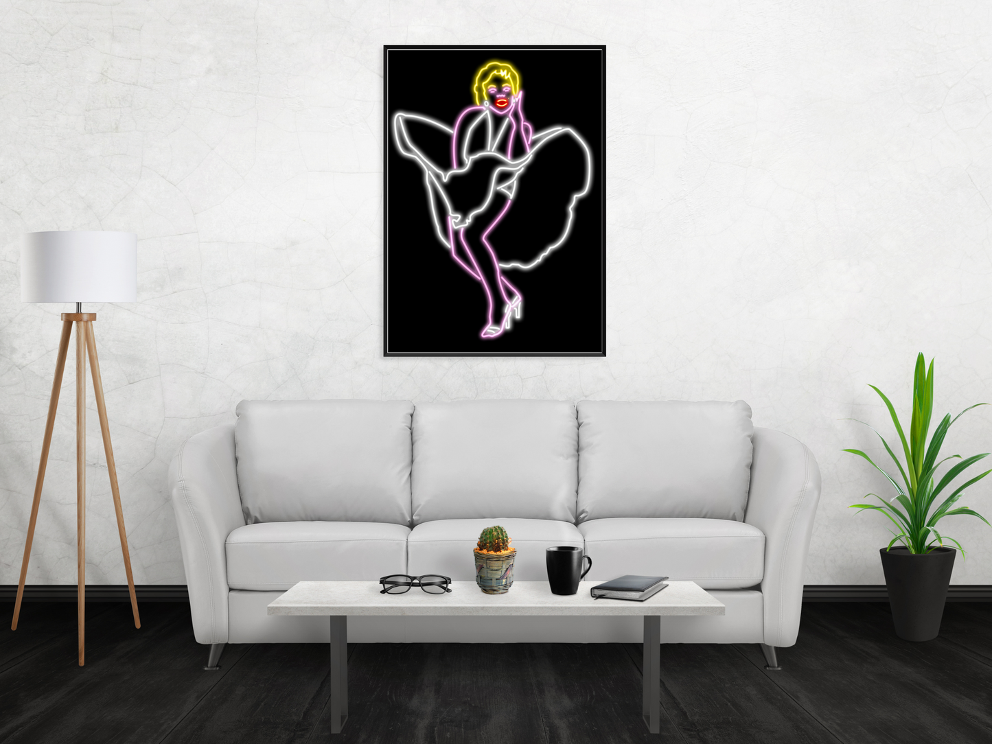 Marilyn Monroe Neon Print