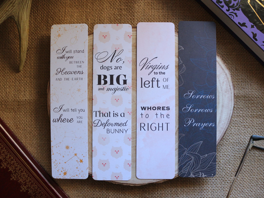 Queen Charlotte Inspired Quote Bookmark Collection