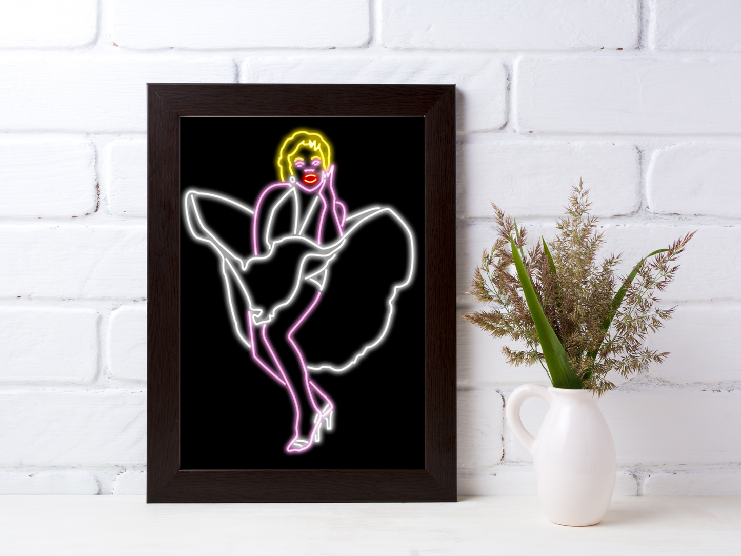 Marilyn Monroe Neon Print