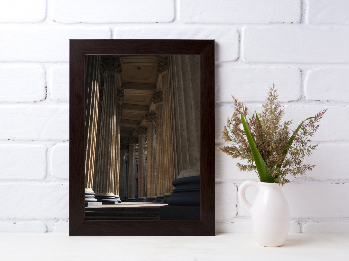 Classic Columns Dark Academia Print