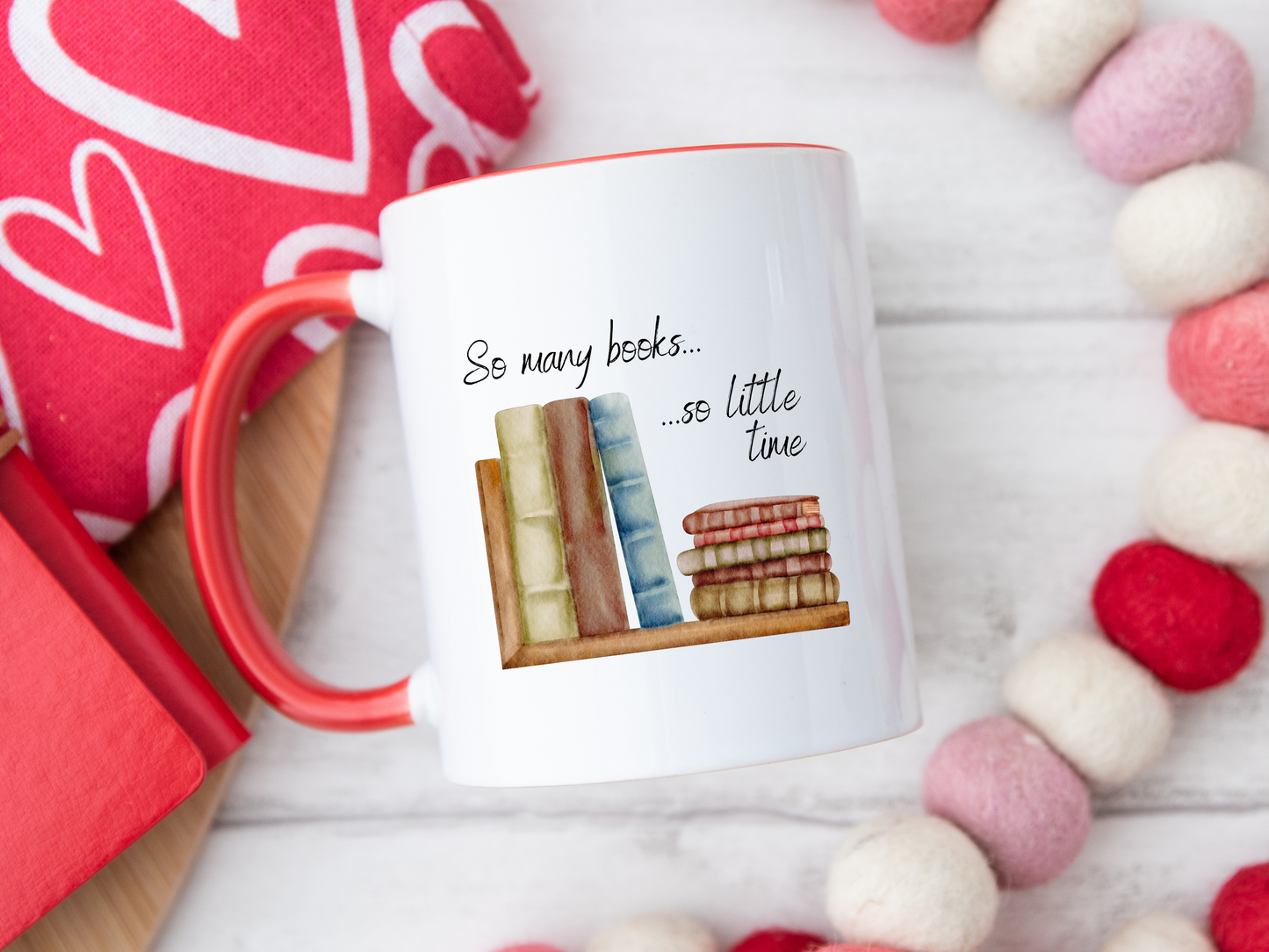 So Many Books, So Little Time Ceramic Mug – Perfect for Book Lovers