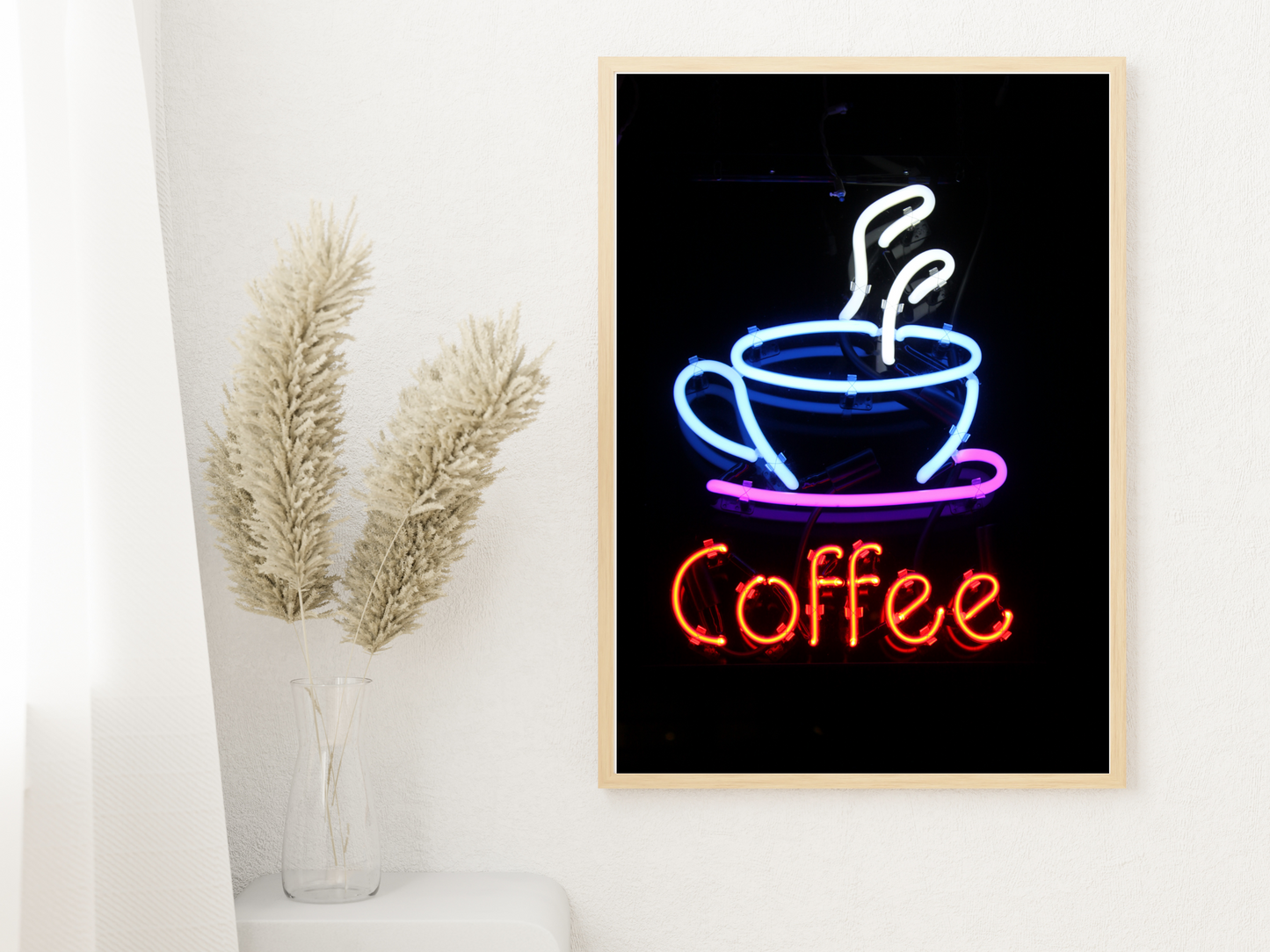 Coffee Neon Print