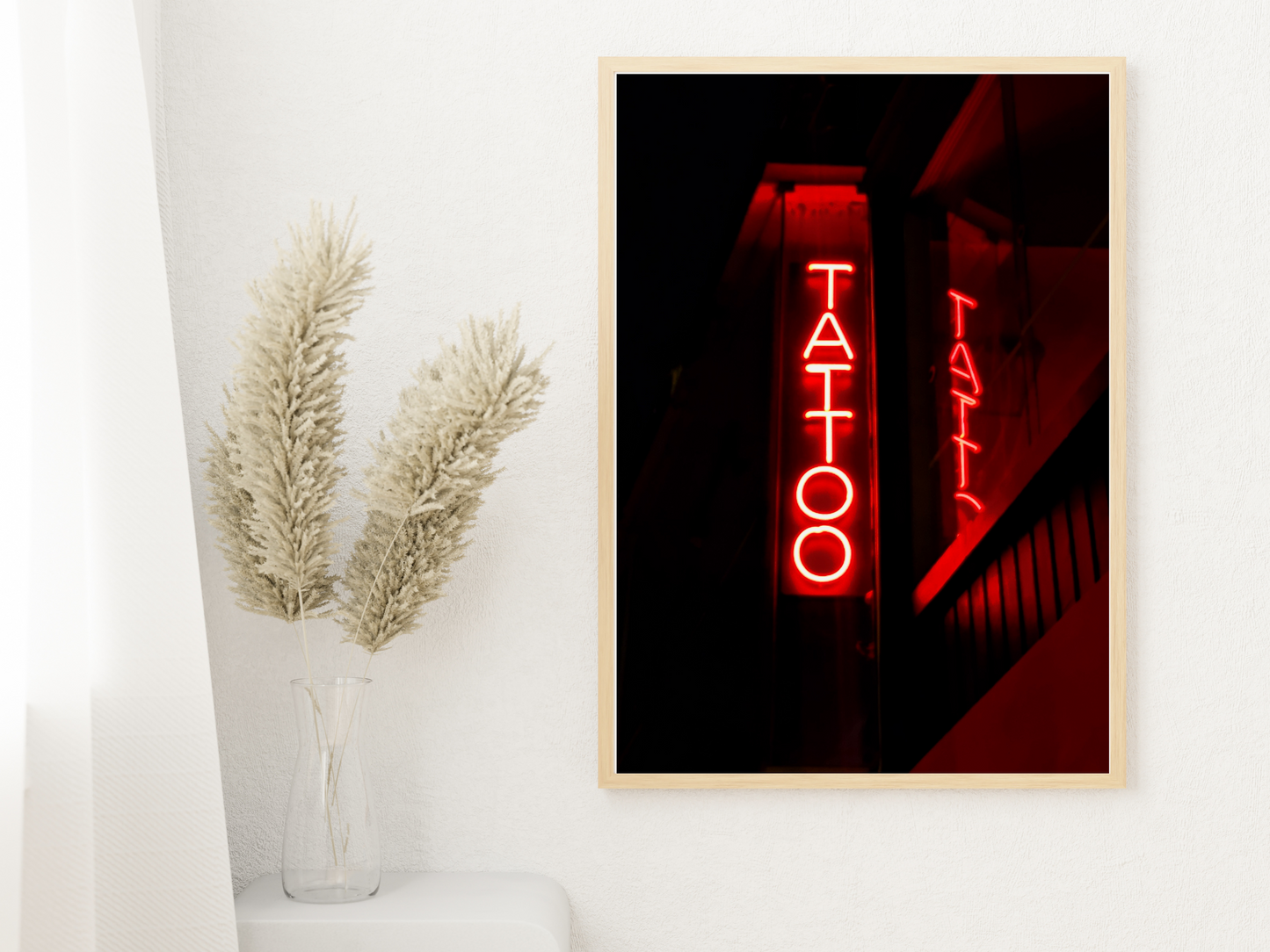 Tattoo Neon Sign Print