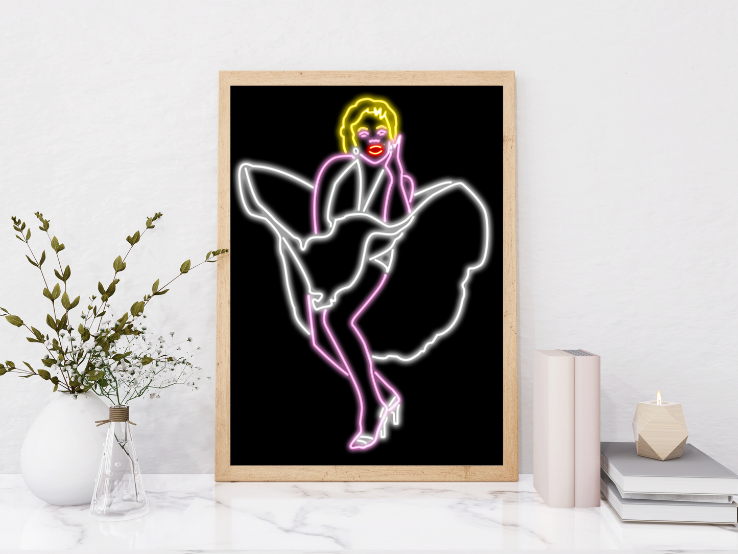 Marilyn Monroe Neon Print