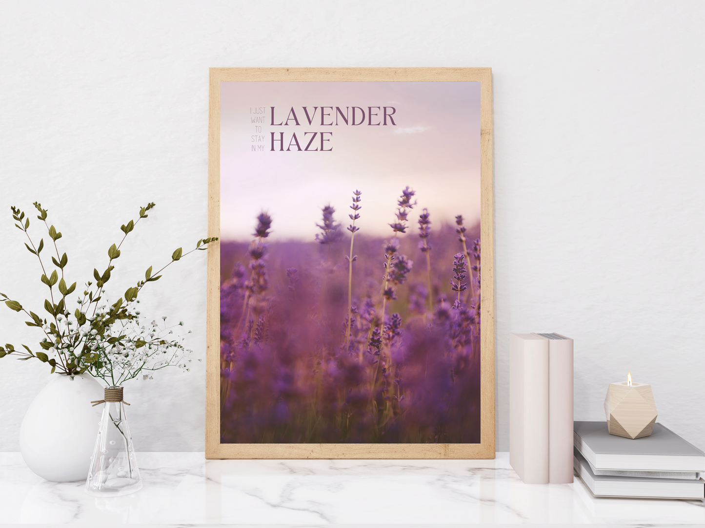 Taylor Swift Lavender Haze Inspired Lyric Print