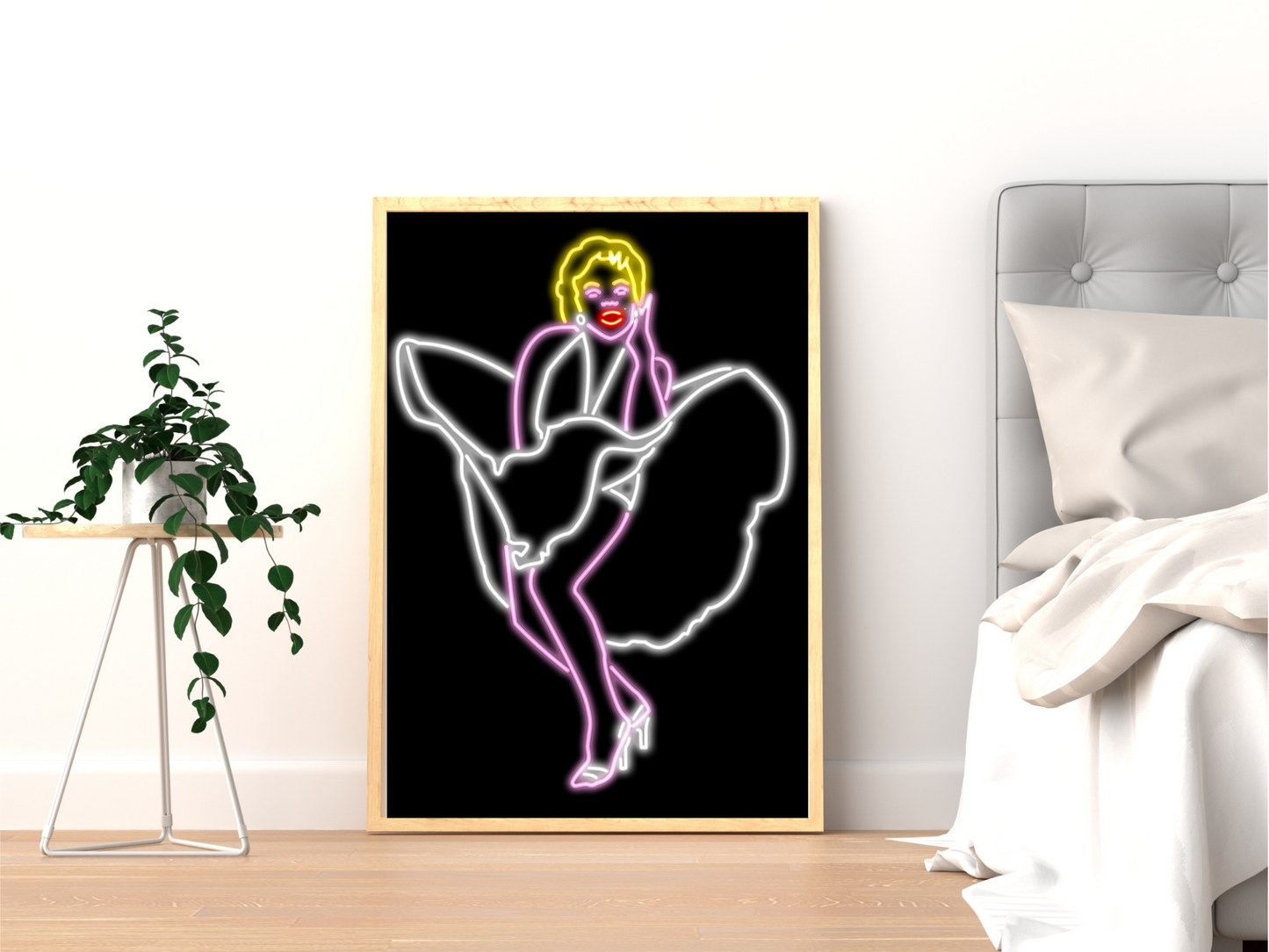 Marilyn Monroe Neon Print