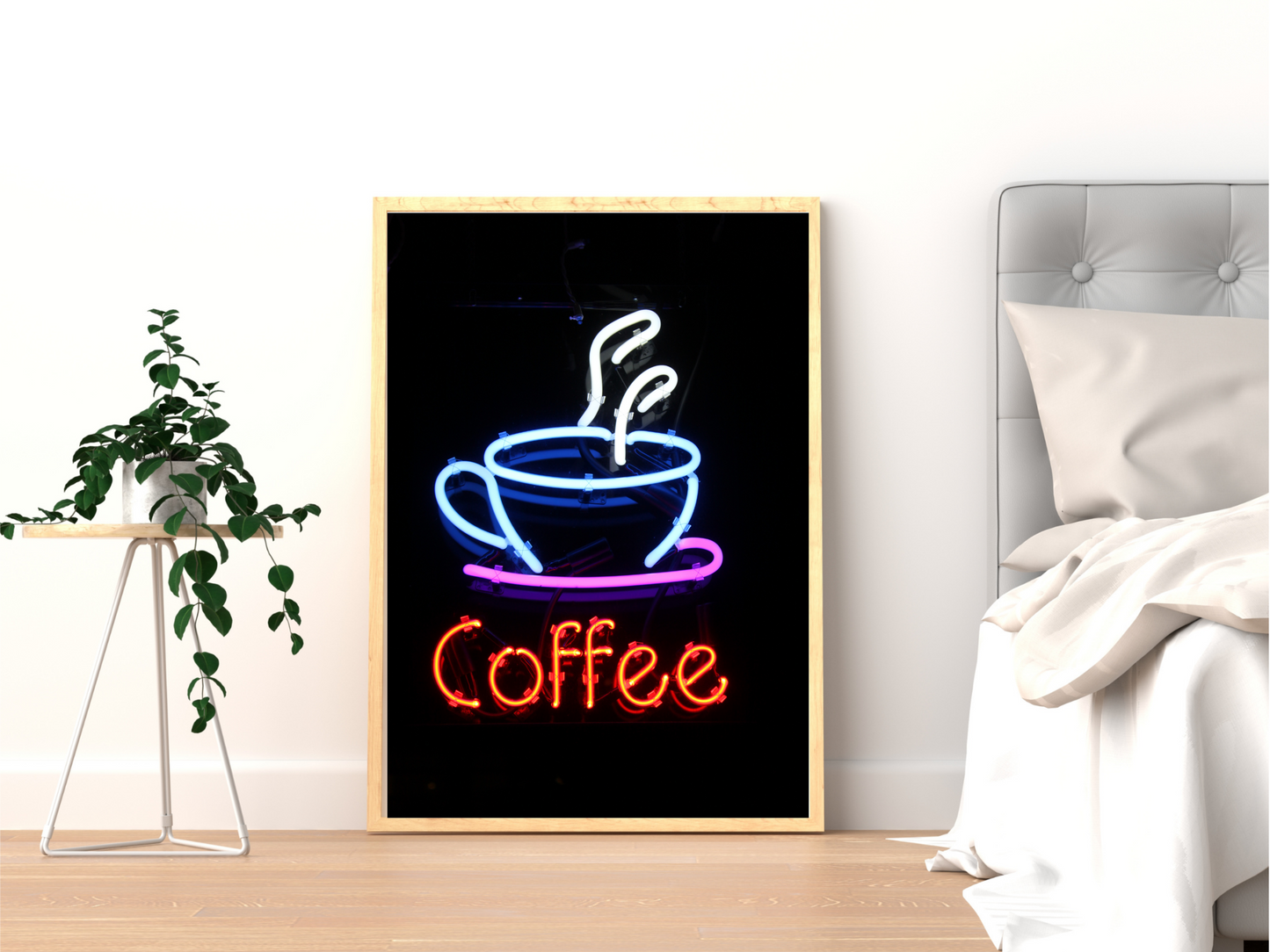 Coffee Neon Print