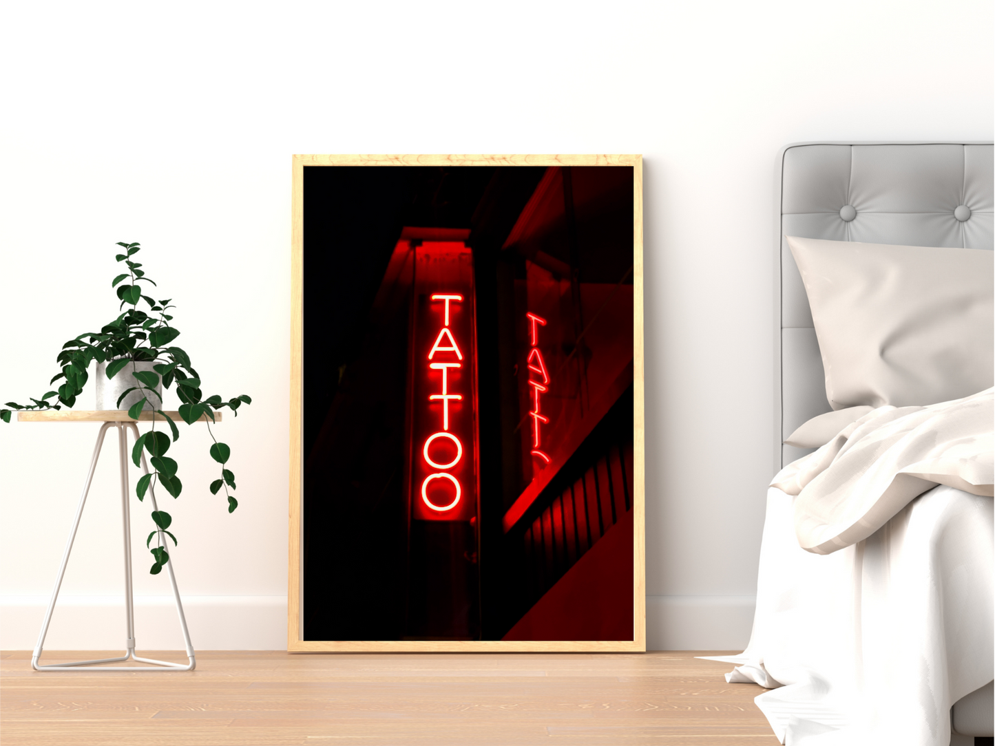 Tattoo Neon Sign Print