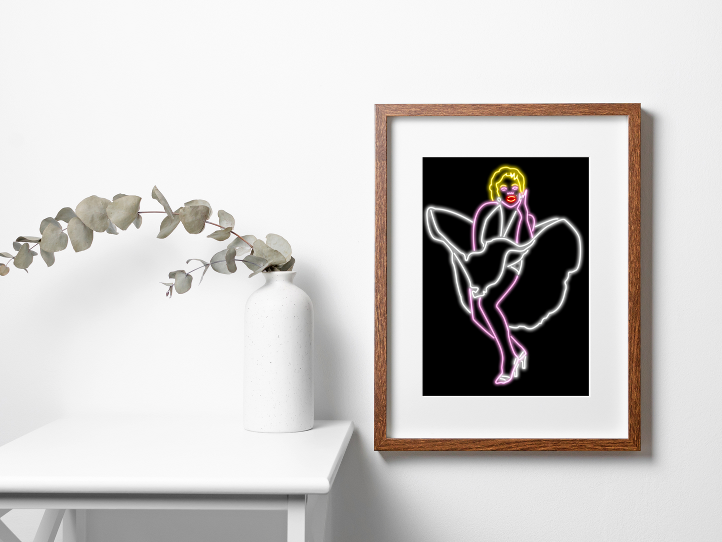 Marilyn Monroe Neon Print