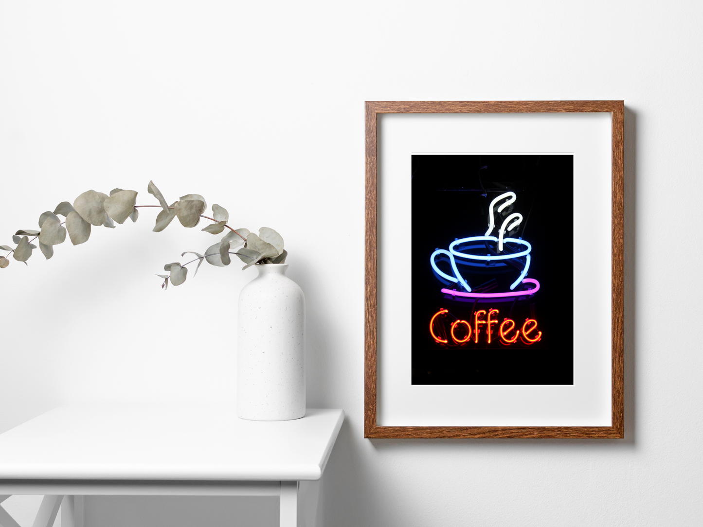 Coffee Neon Print