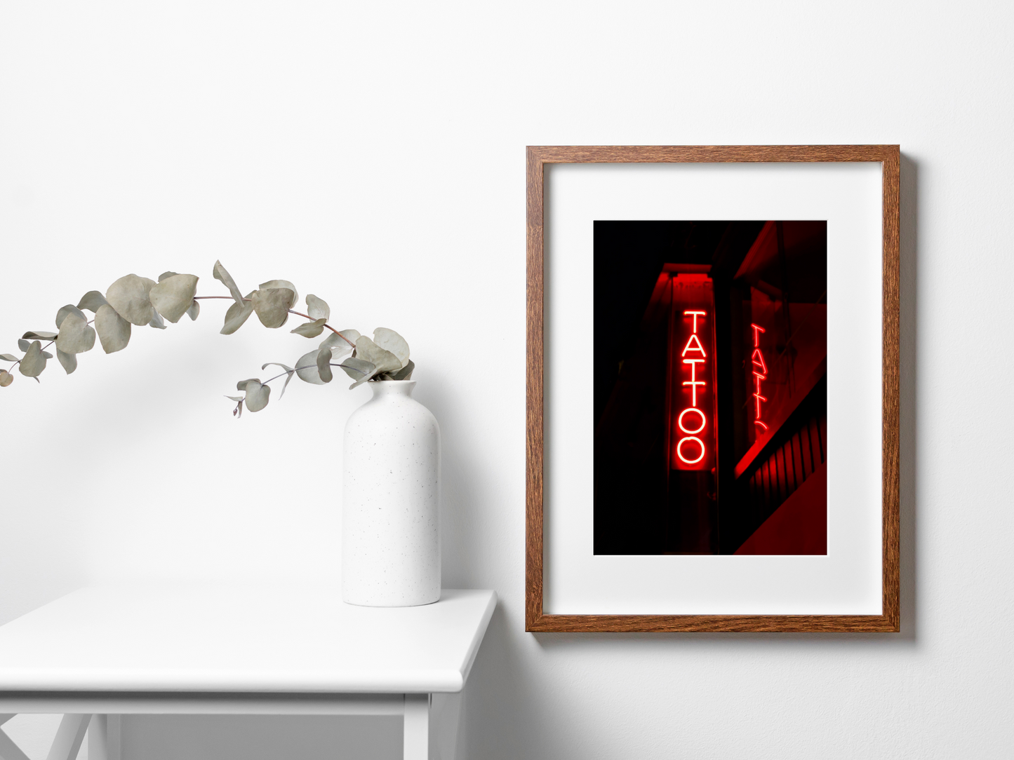 Tattoo Neon Sign Print