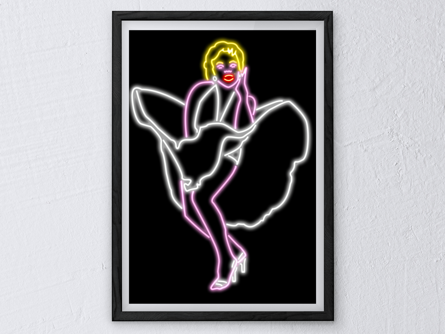 Marilyn Monroe Neon Print