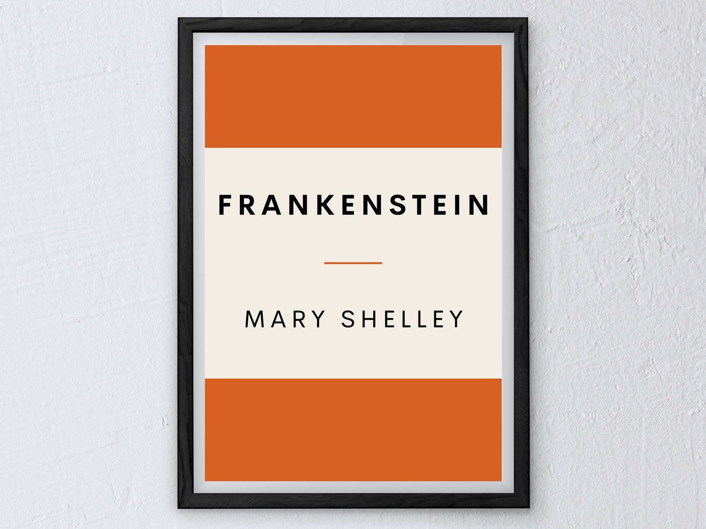 Frankenstein Retro Inspired Literary Print