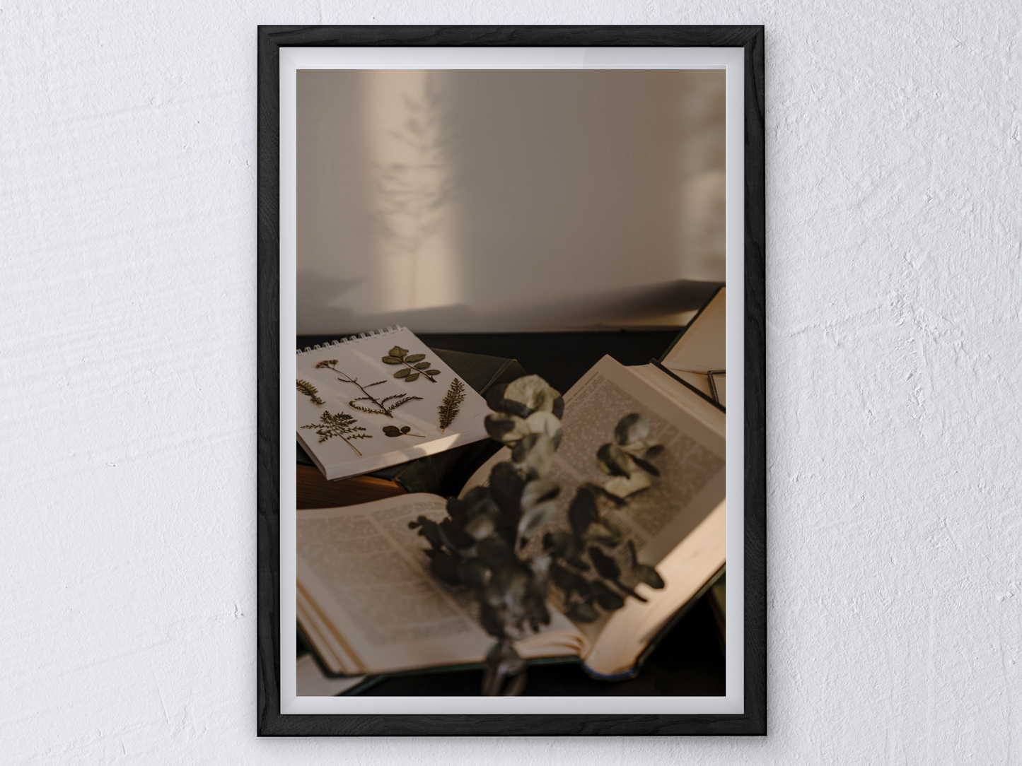 Books and Flowers Dark Academia Print