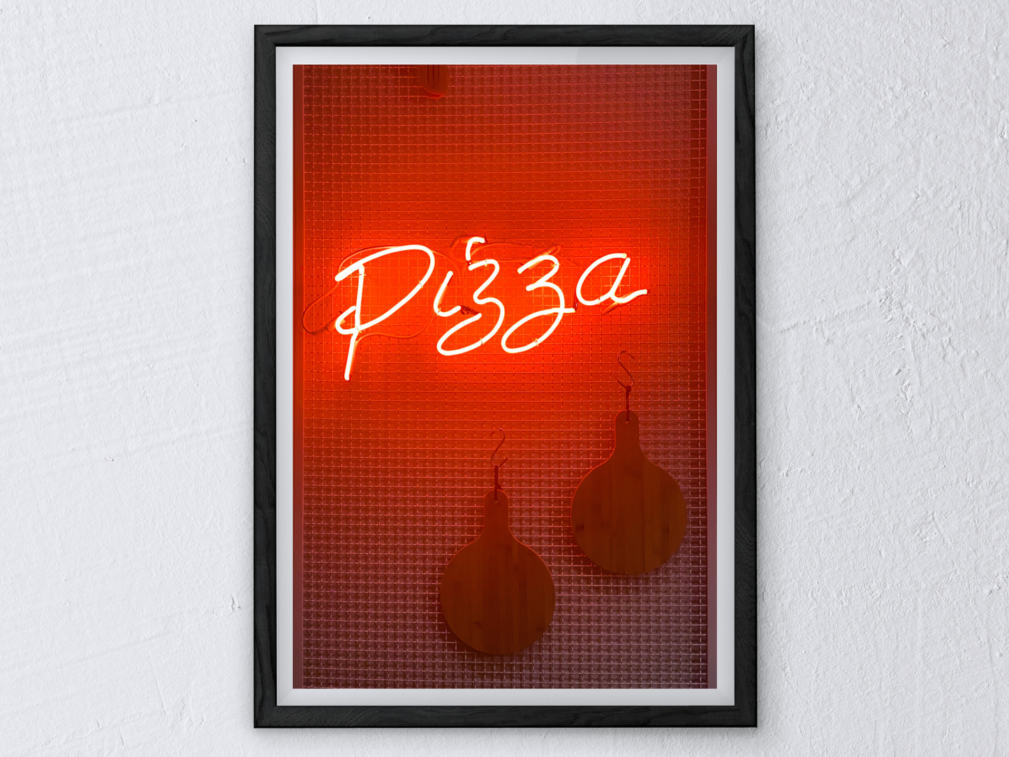 Pizza Sign Neon Print