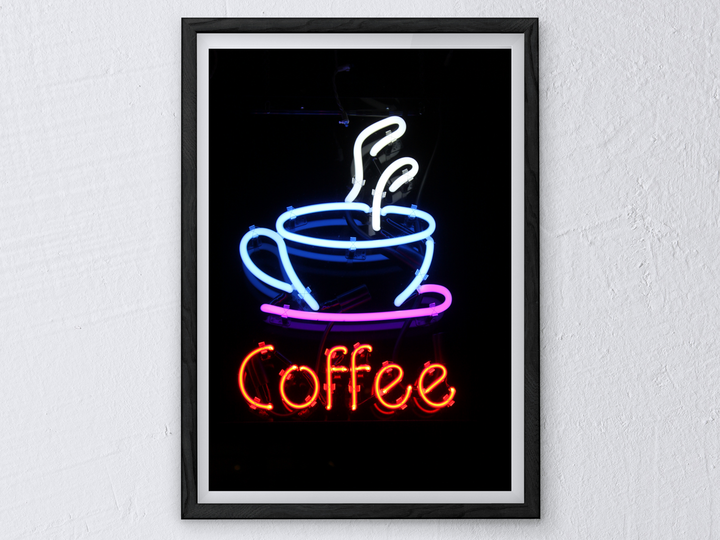 Coffee Neon Print