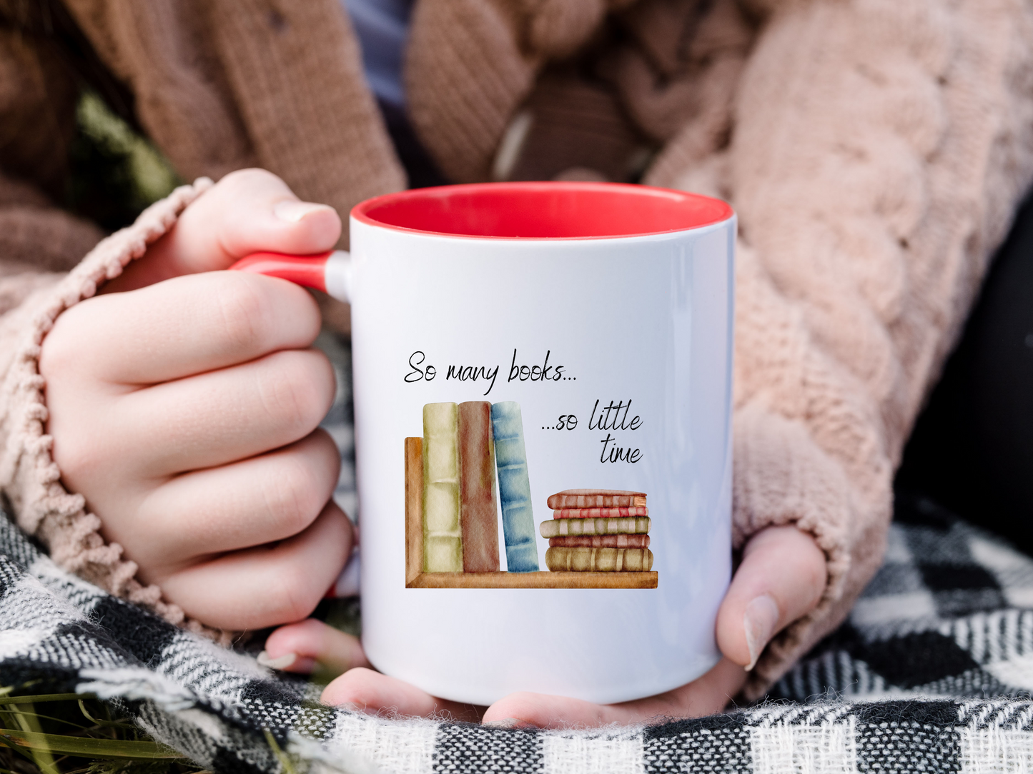 So Many Books, So Little Time Ceramic Mug – Perfect for Book Lovers