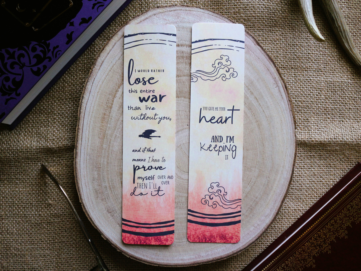 Fourth Wing Inspired Bookmark Collection