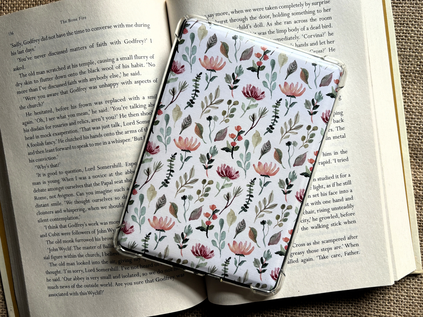 Floral Pastel Boho Kindle Case Insert Collection