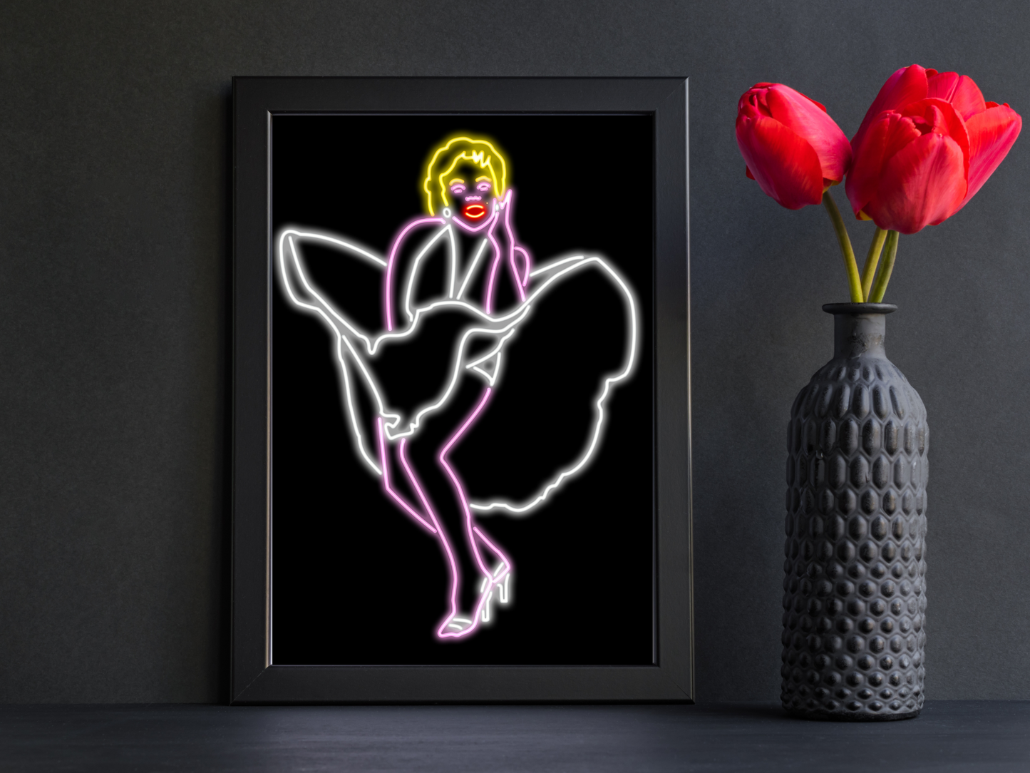 Marilyn Monroe Neon Print