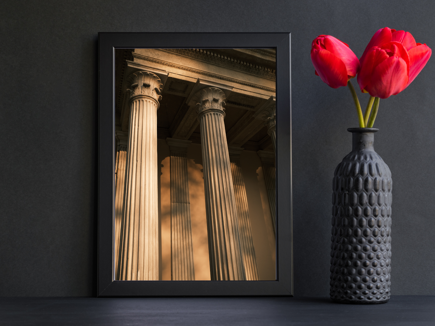 Sunset Column Dark Academia Print