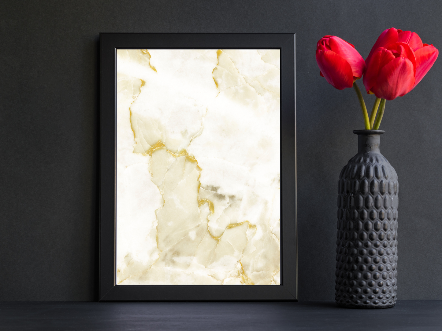 Gold Marble Print