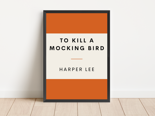 To Kill a Mockingbird Retro Inspired Literary Print