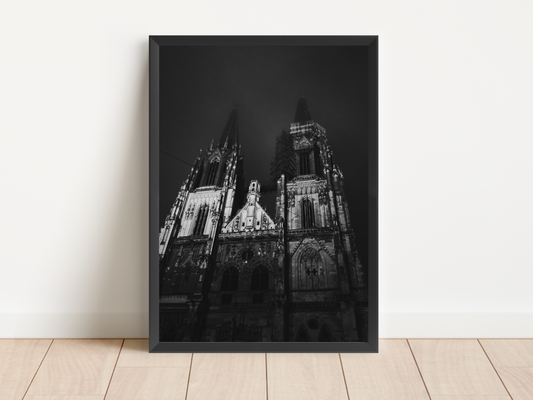 Church Black and White Print